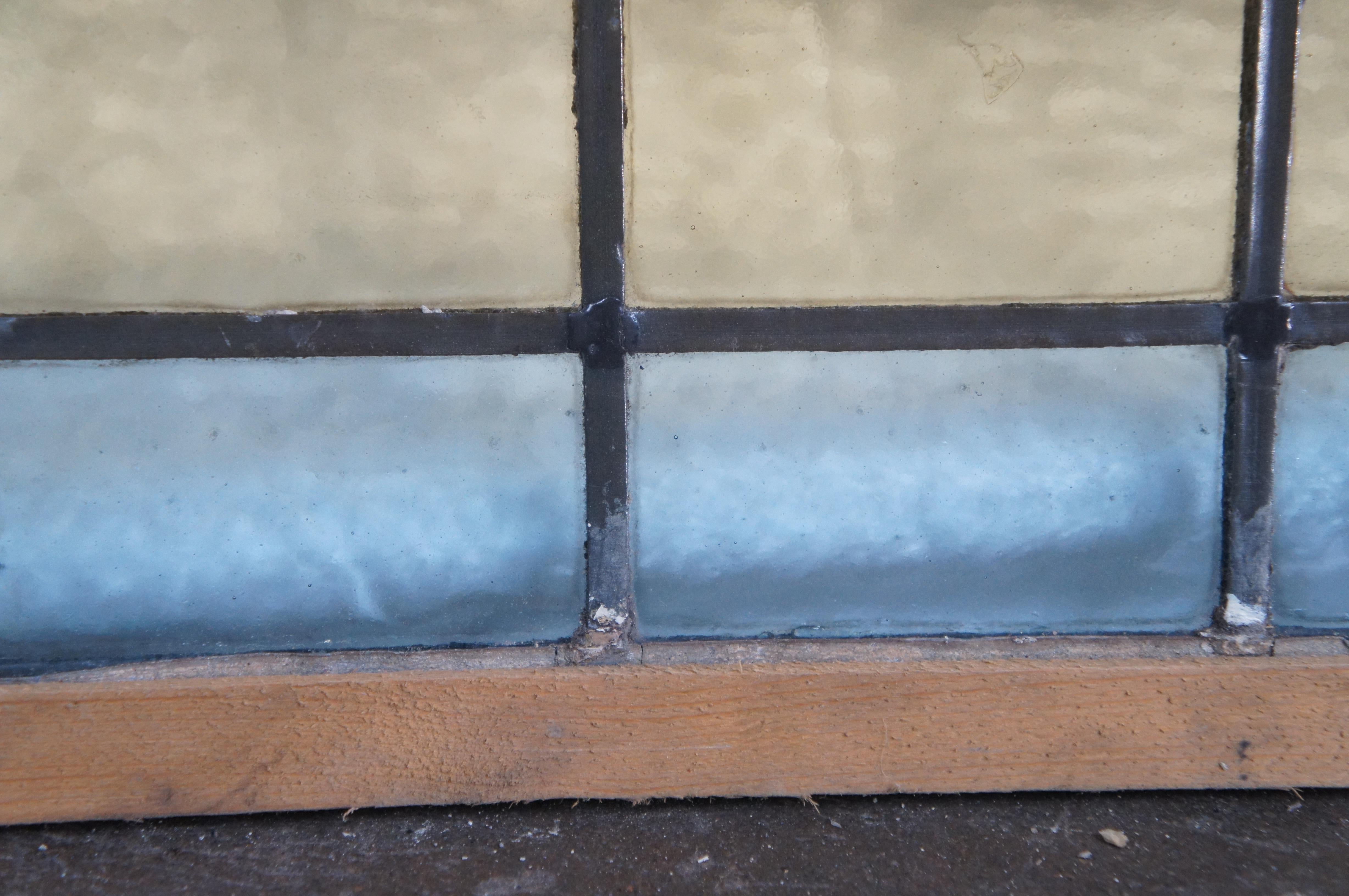 Antique Victorian Leaded Stained Glass Rose Window Panel Architectural Salvage 5