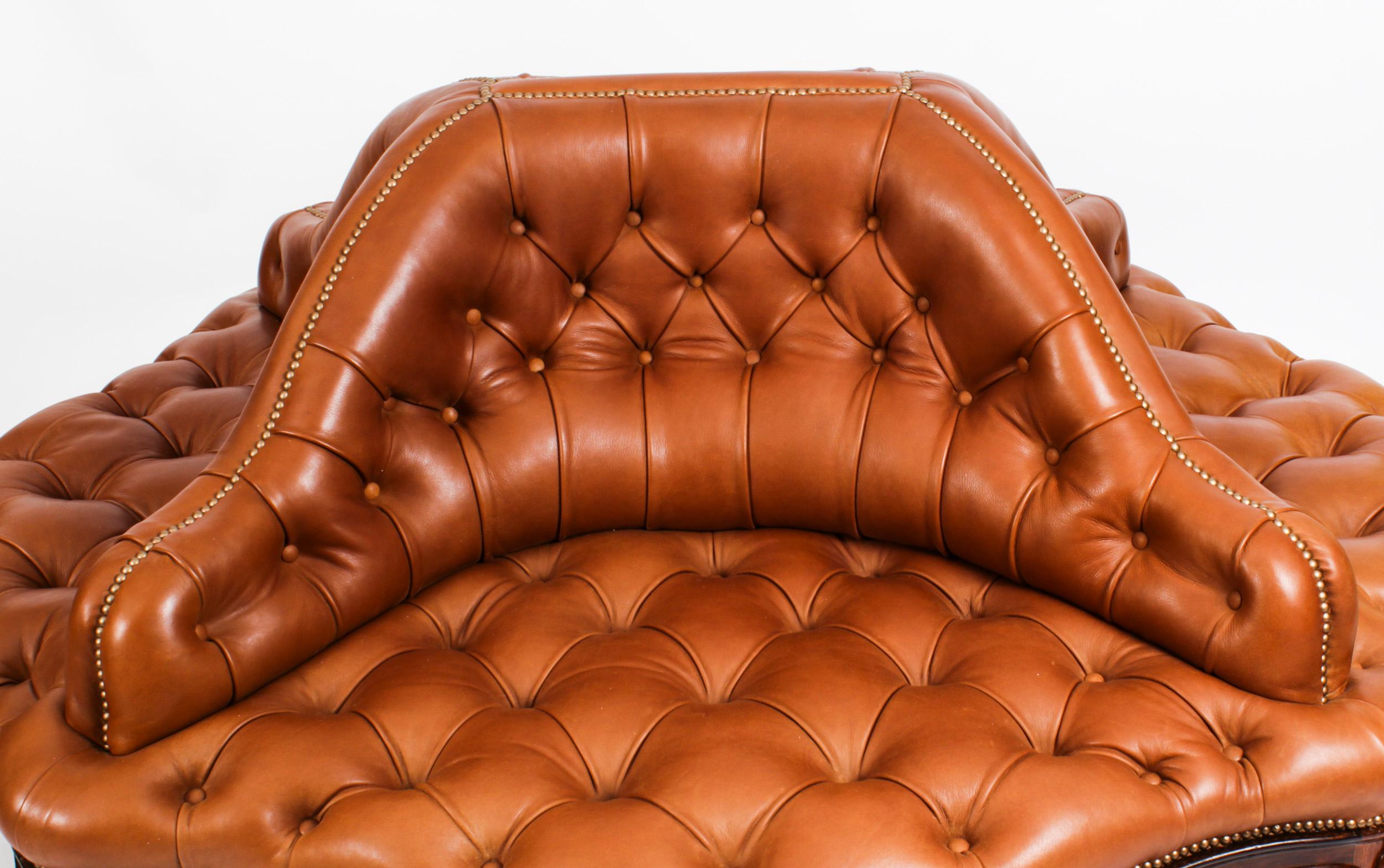 leather love chair