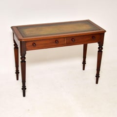 Antique Victorian Leather Top Desk / Writing Table