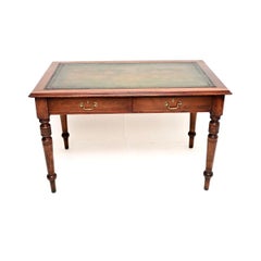Antique Victorian Leather Top Desk / Writing Table