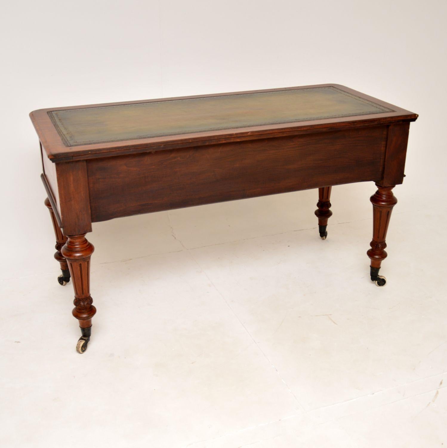 Antique Victorian Leather Top Desk / Writing Table at 1stDibs