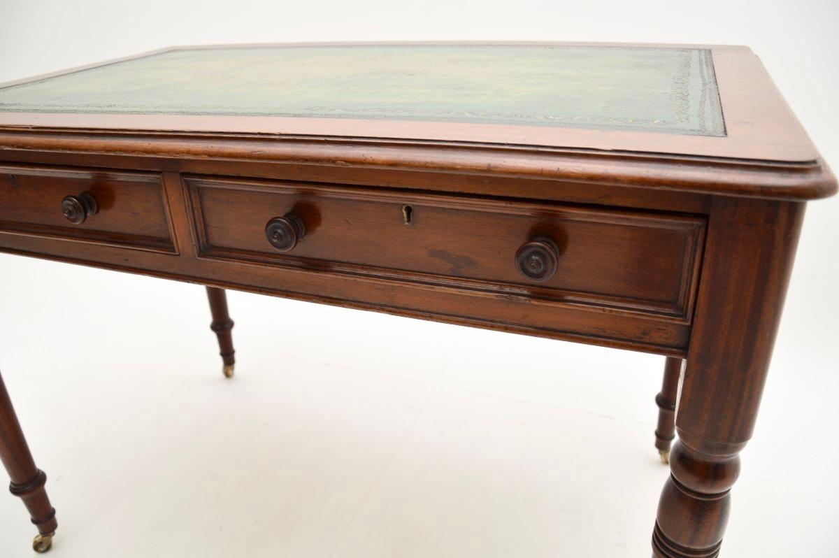 Antique Victorian Leather Top Desk / Writing Table 4