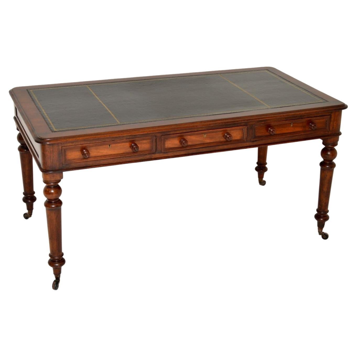 Antique Writing Desk or Table with Lock and Key at 1stDibs