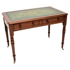 Antique Victorian Leather Top Desk / Writing Table
