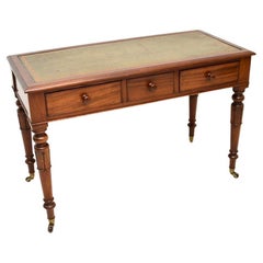 Antique Victorian Leather Top Desk / Writing Table