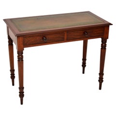 Antique Victorian Leather Top Writing Table / Desk