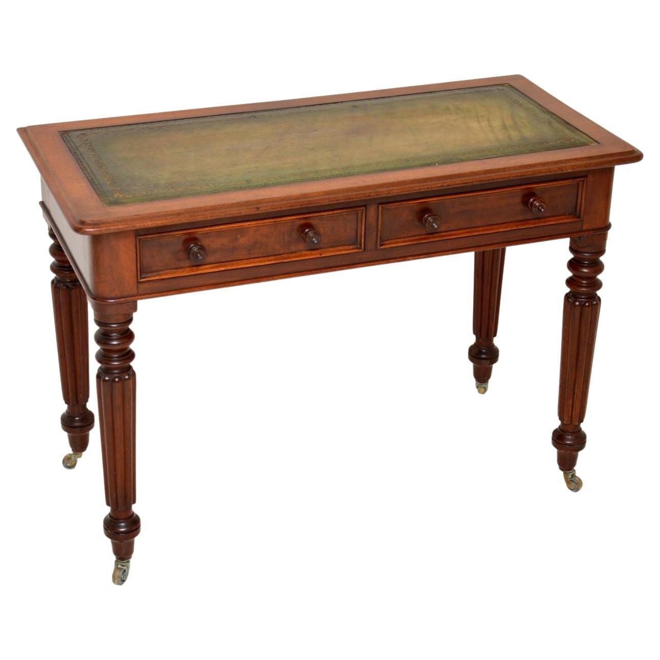 Antique Victorian Mahogany Leather Top Writing Desk at 1stDibs ...