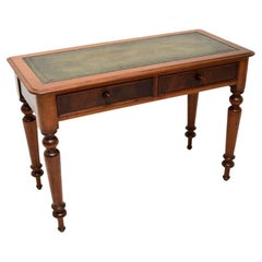 Antique Victorian Leather Top Writing Table / Desk