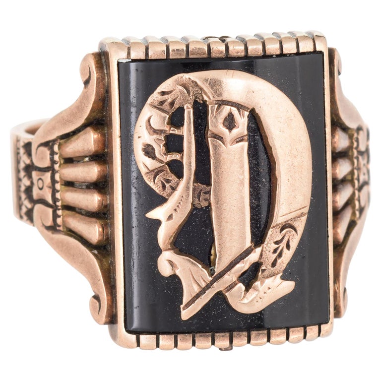 Antique Victorian Letter C Initial Ring Mens Jewelry 14 Karat Gold Square  Signet at 1stDibs | mens gold initial ring, mens signet ring initials, initial  rings gold mens