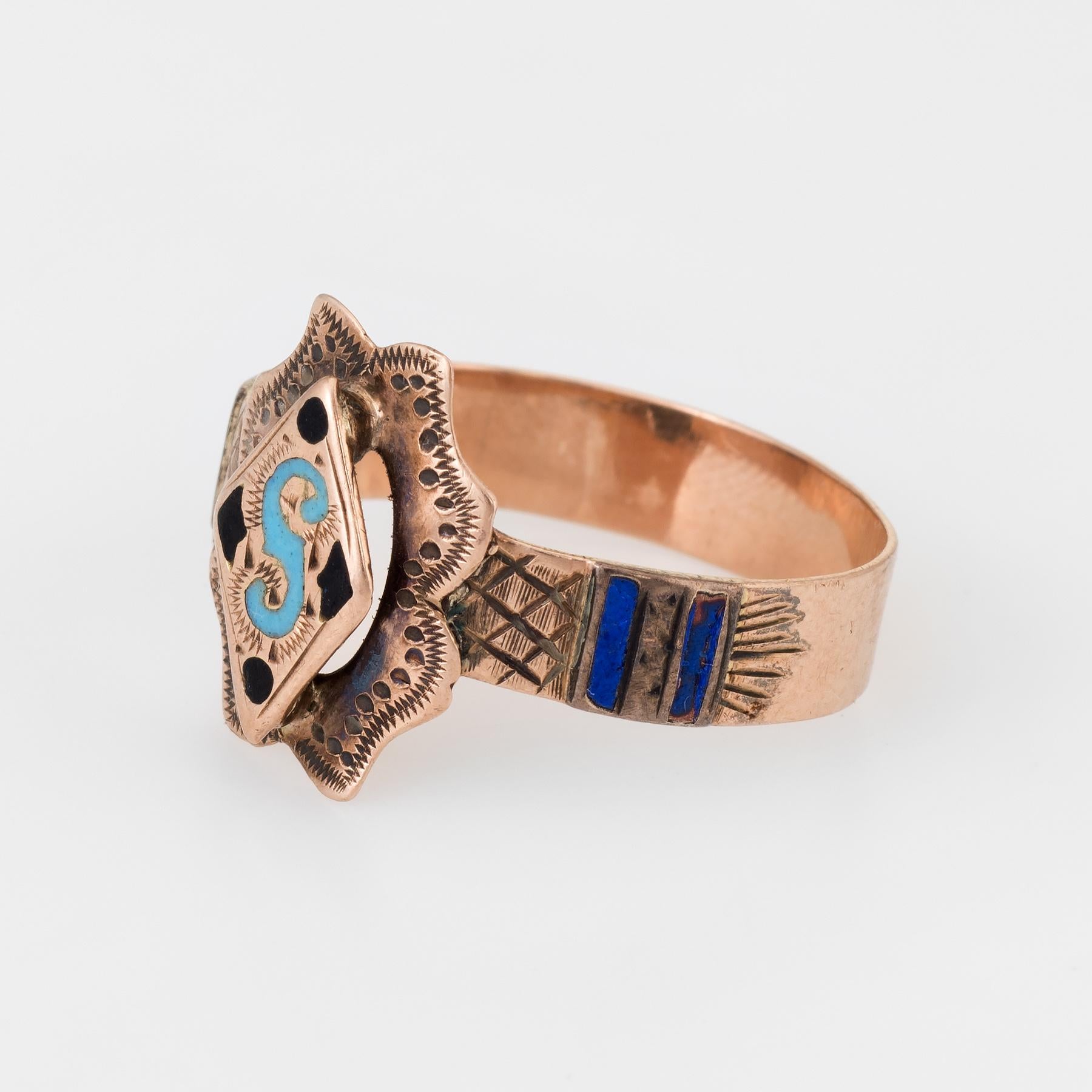 vintage initial rings