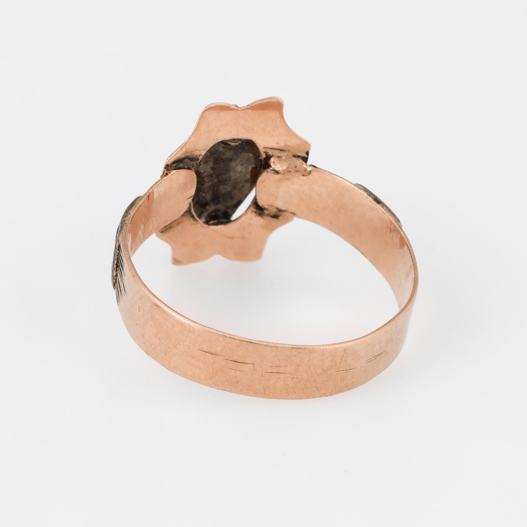 turquoise initial ring