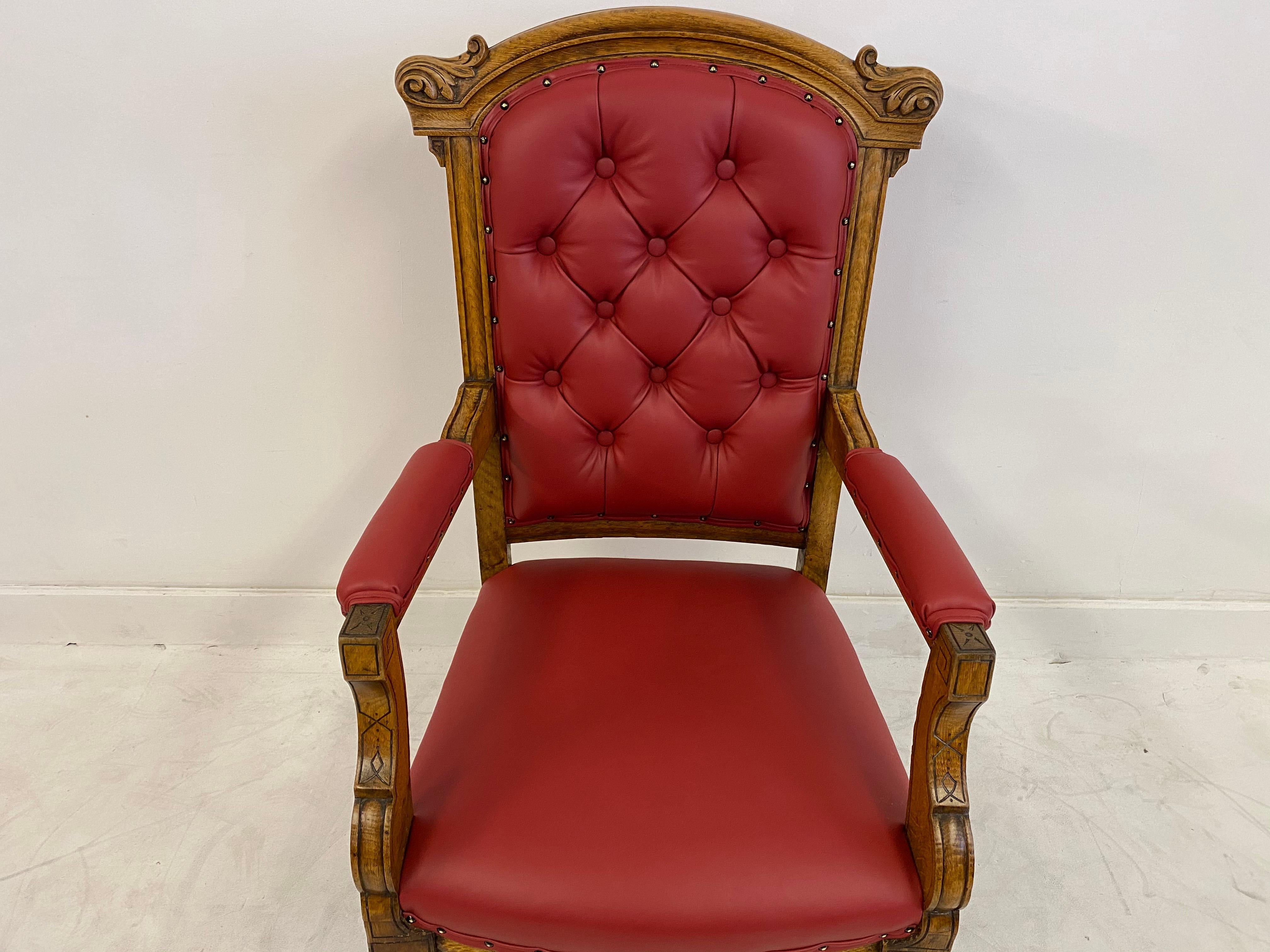 antique victorian armchair