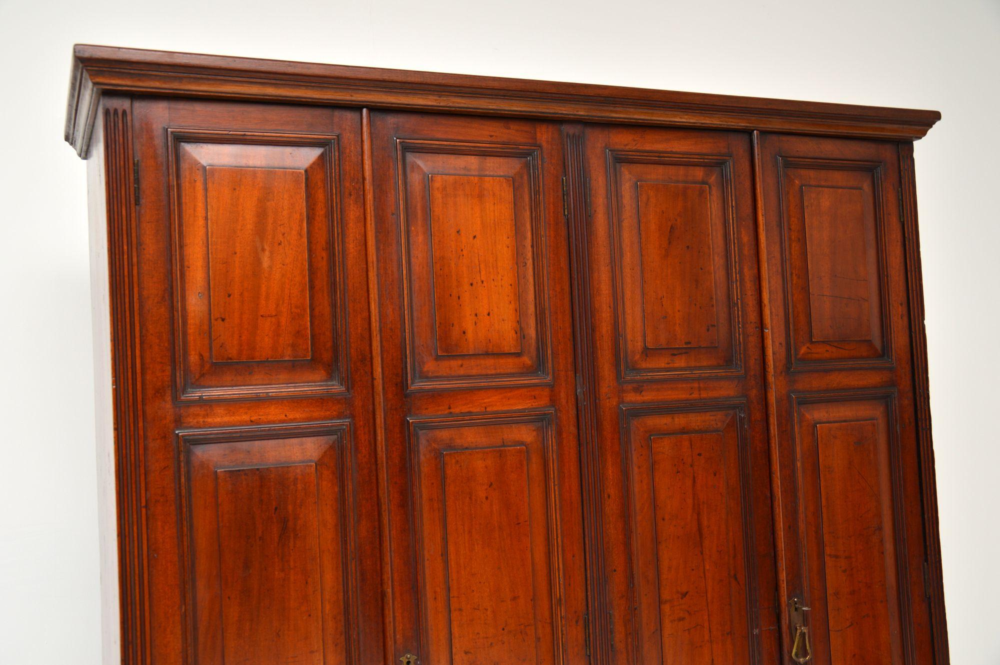 Wood Antique Victorian Locker Cabinet For Sale