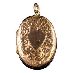 Antique Victorian Locket 9 Carat Rose Gold, circa 1890