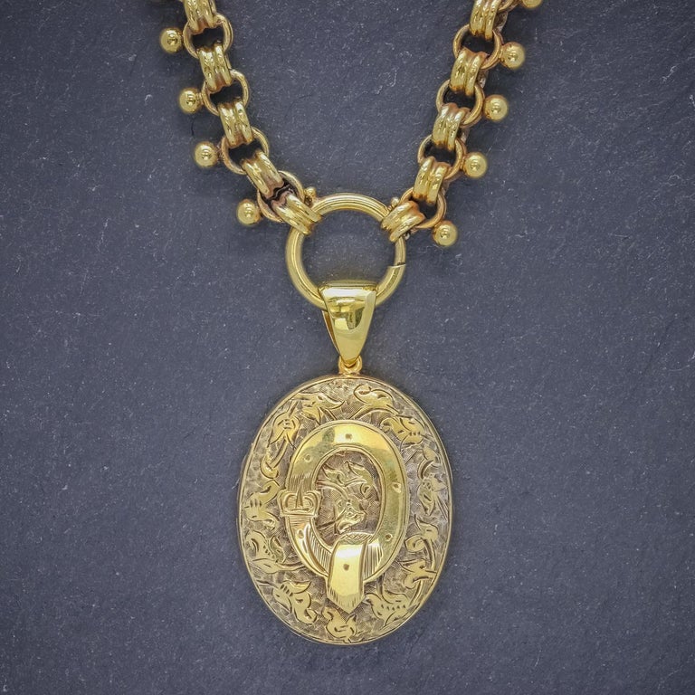 Antique Victorian Locket Collar Necklace 18 Carat Gold on ... (768 x 768 Pixel)