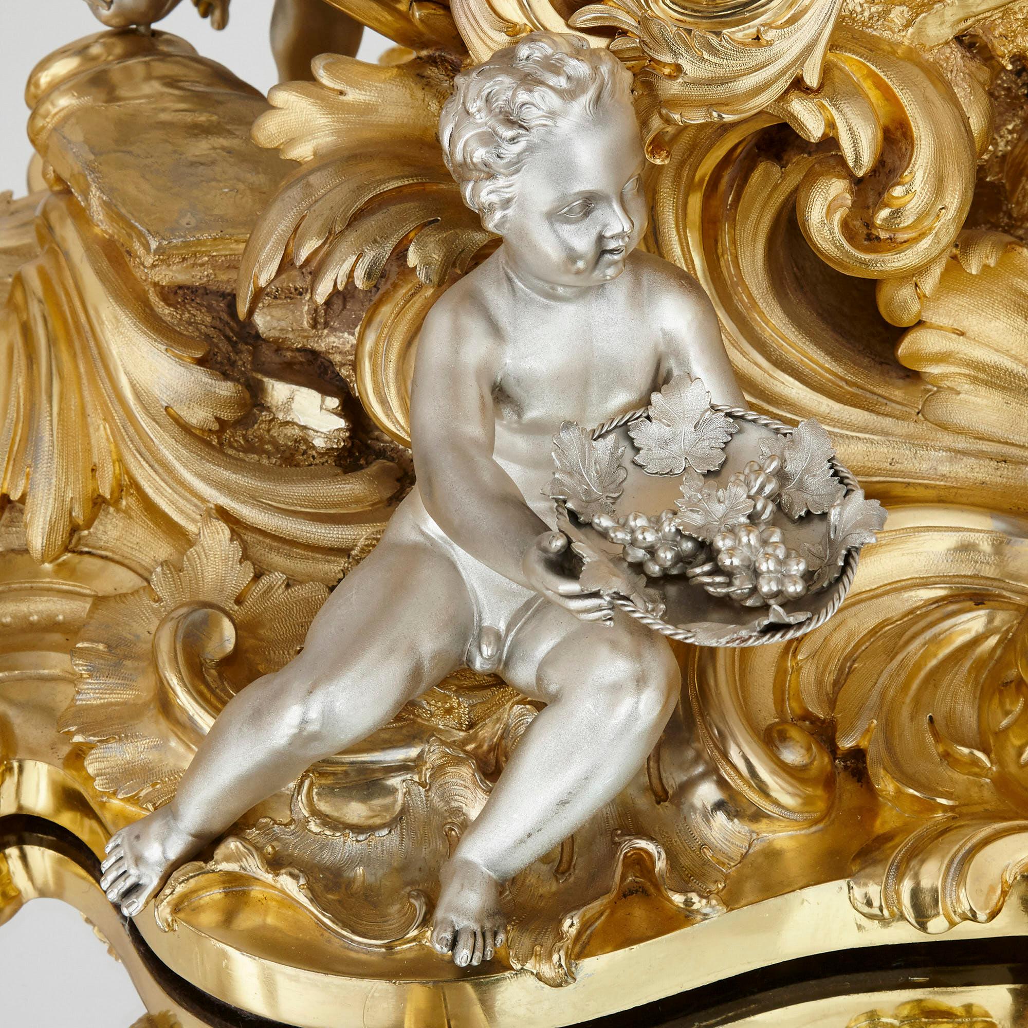 Antiker viktorianischer Tafelaufsatz im Louis XIV.-Stil von Barnard & Sons im Angebot 4