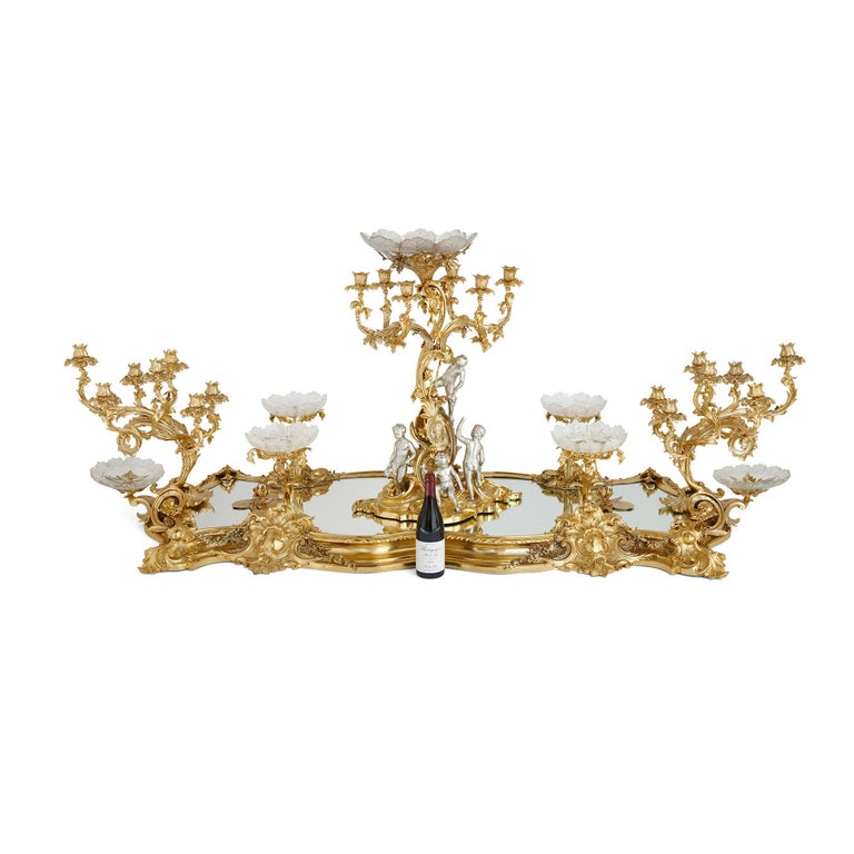 Antique Victorian Louis XIV Style Centrepiece by Barnard & Sons For Sale 8