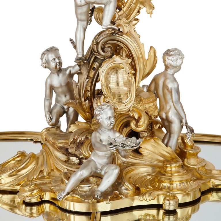 Gilt Antique Victorian Louis XIV Style Centrepiece by Barnard & Sons For Sale