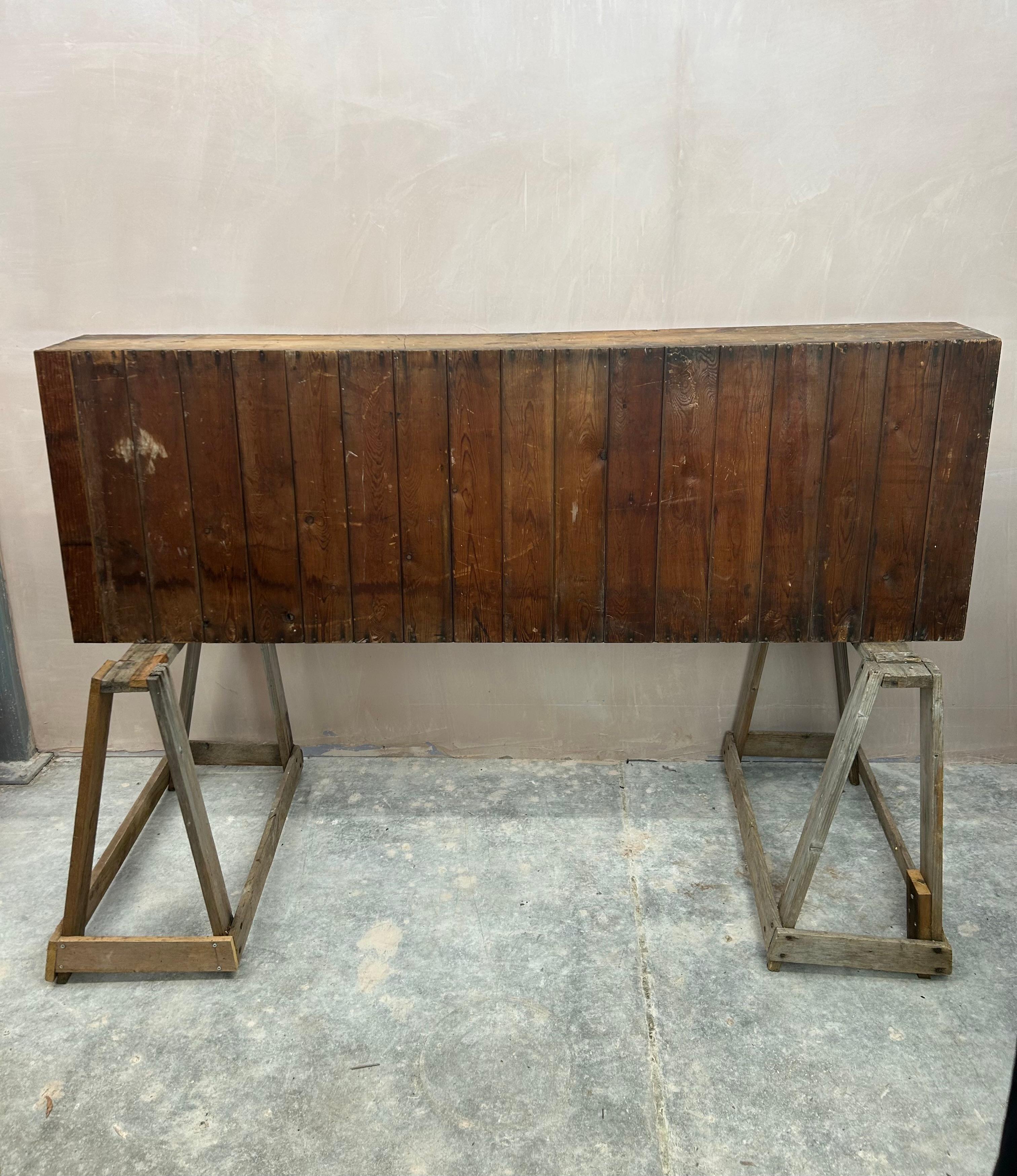 XIX secolo Antico banco di cassetti in mogano vittoriano per farmacia in vendita