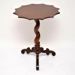 Antique Victorian Mahogany Barley Twist Table