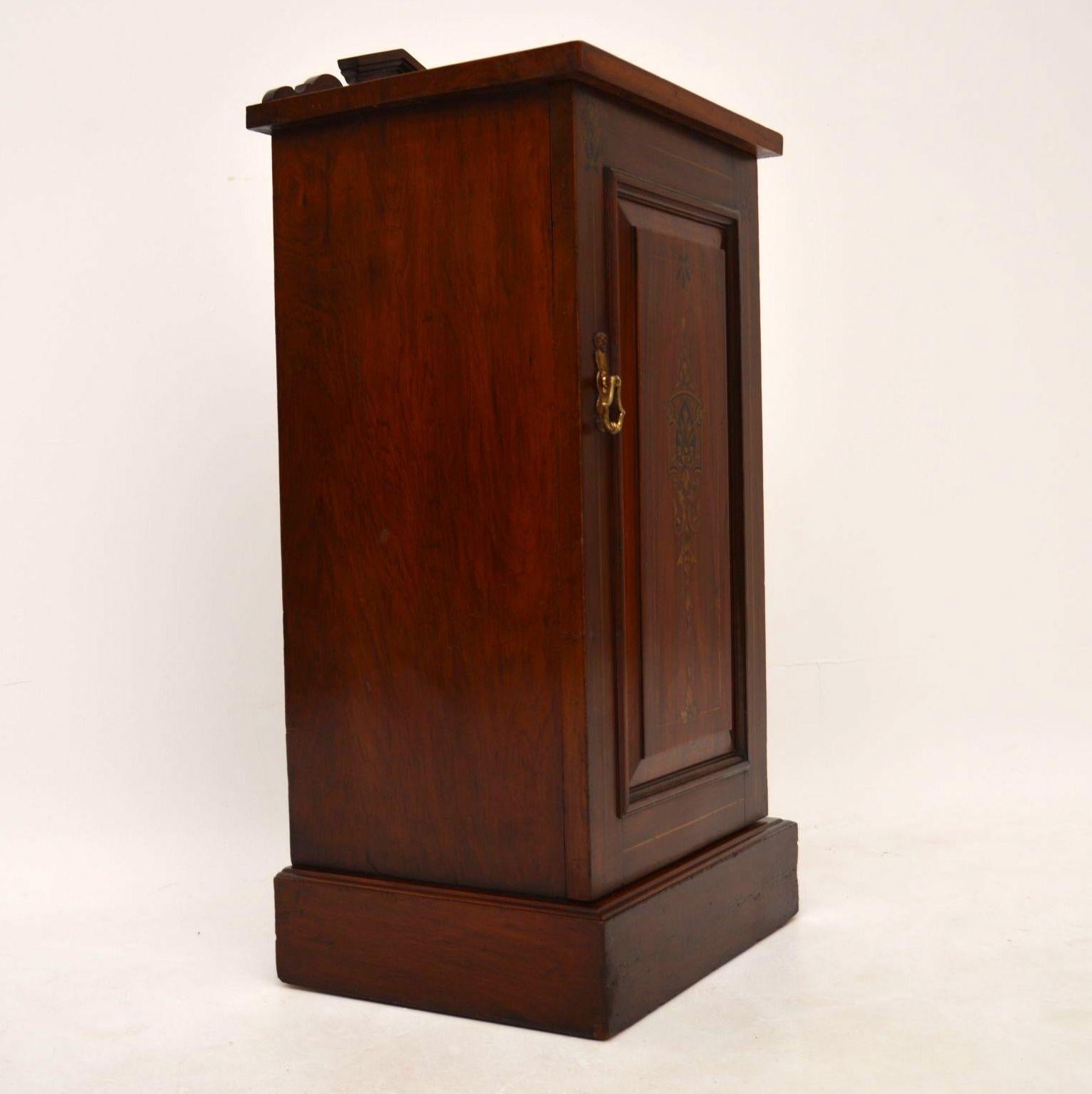 Antique Victorian Mahogany Bedside Cabinet 3