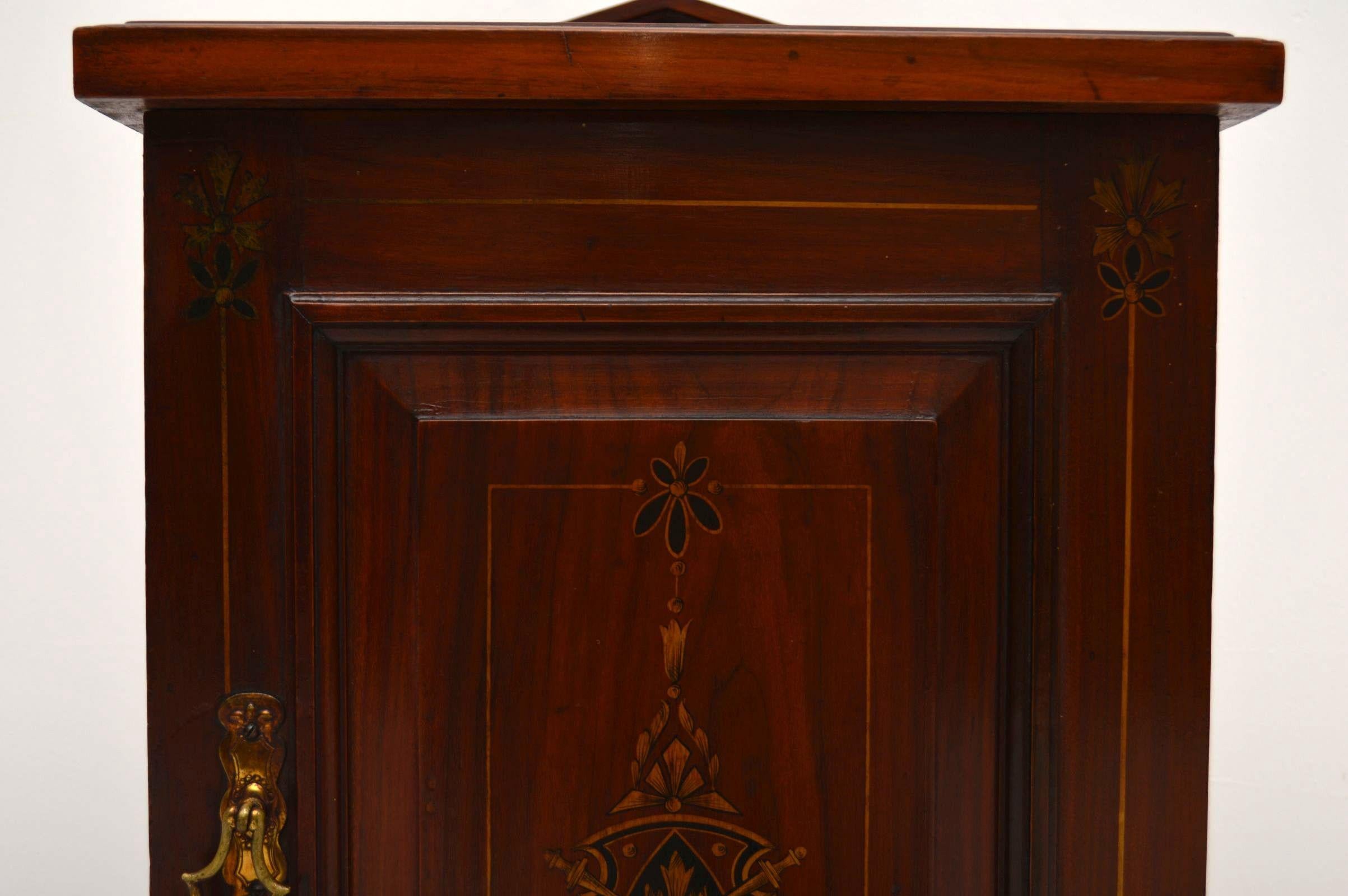 Antique Victorian Mahogany Bedside Cabinet (Viktorianisch)