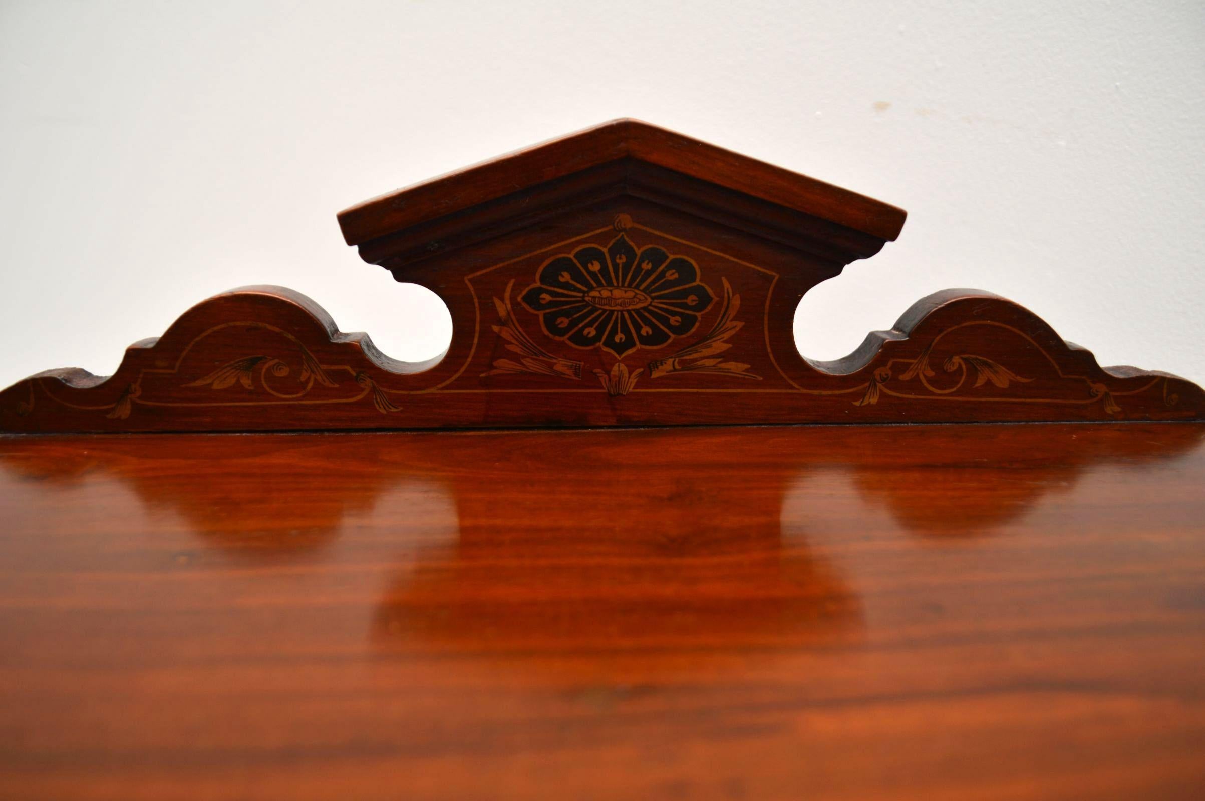 Antique Victorian Mahogany Bedside Cabinet 2