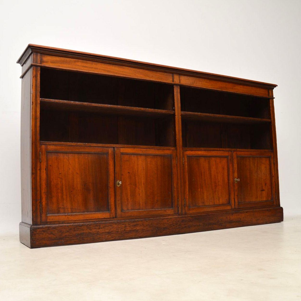 Antique Victorian Mahogany Bookcase 7