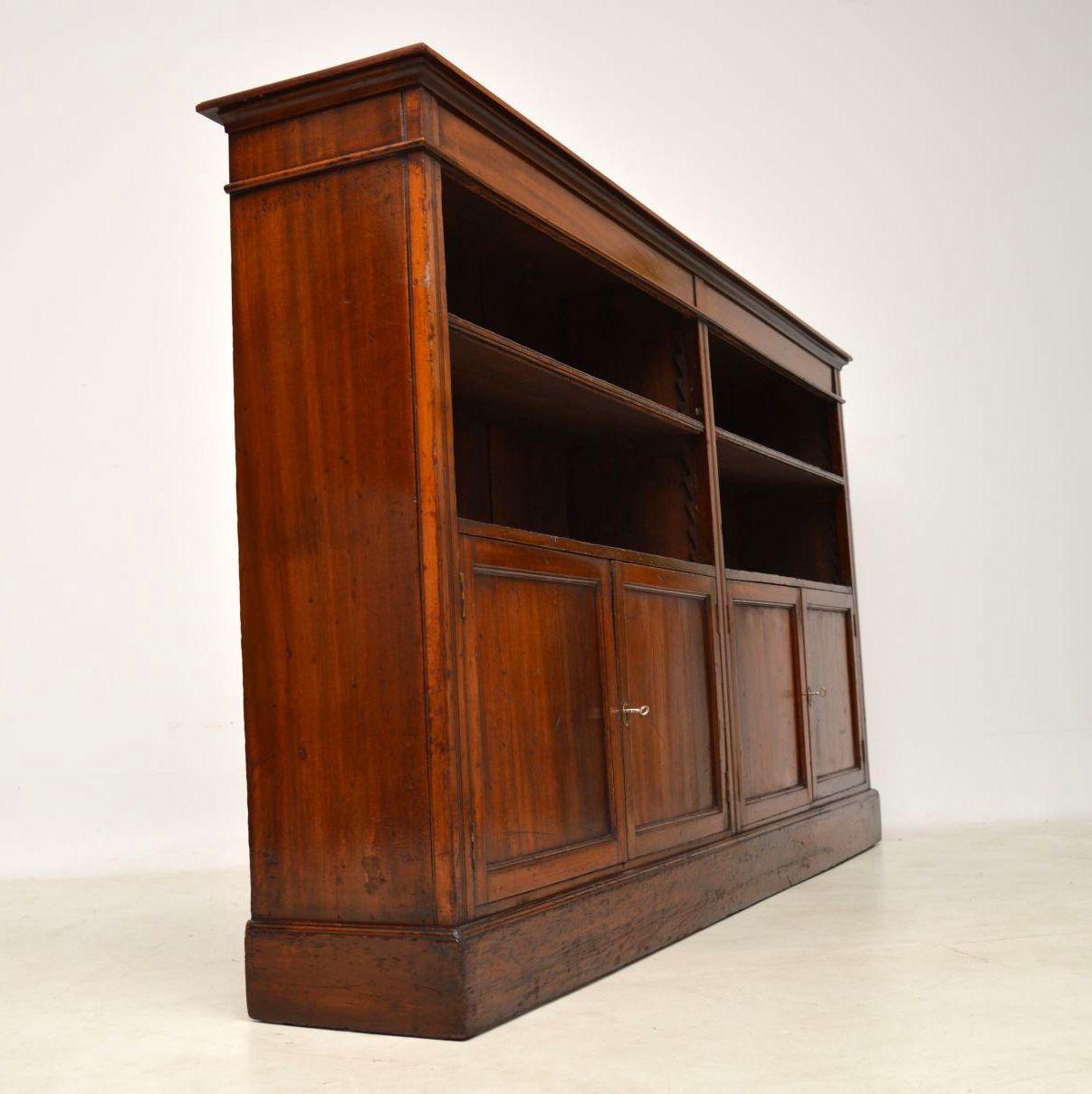 Late 19th Century Antique Victorian Mahogany Bookcase