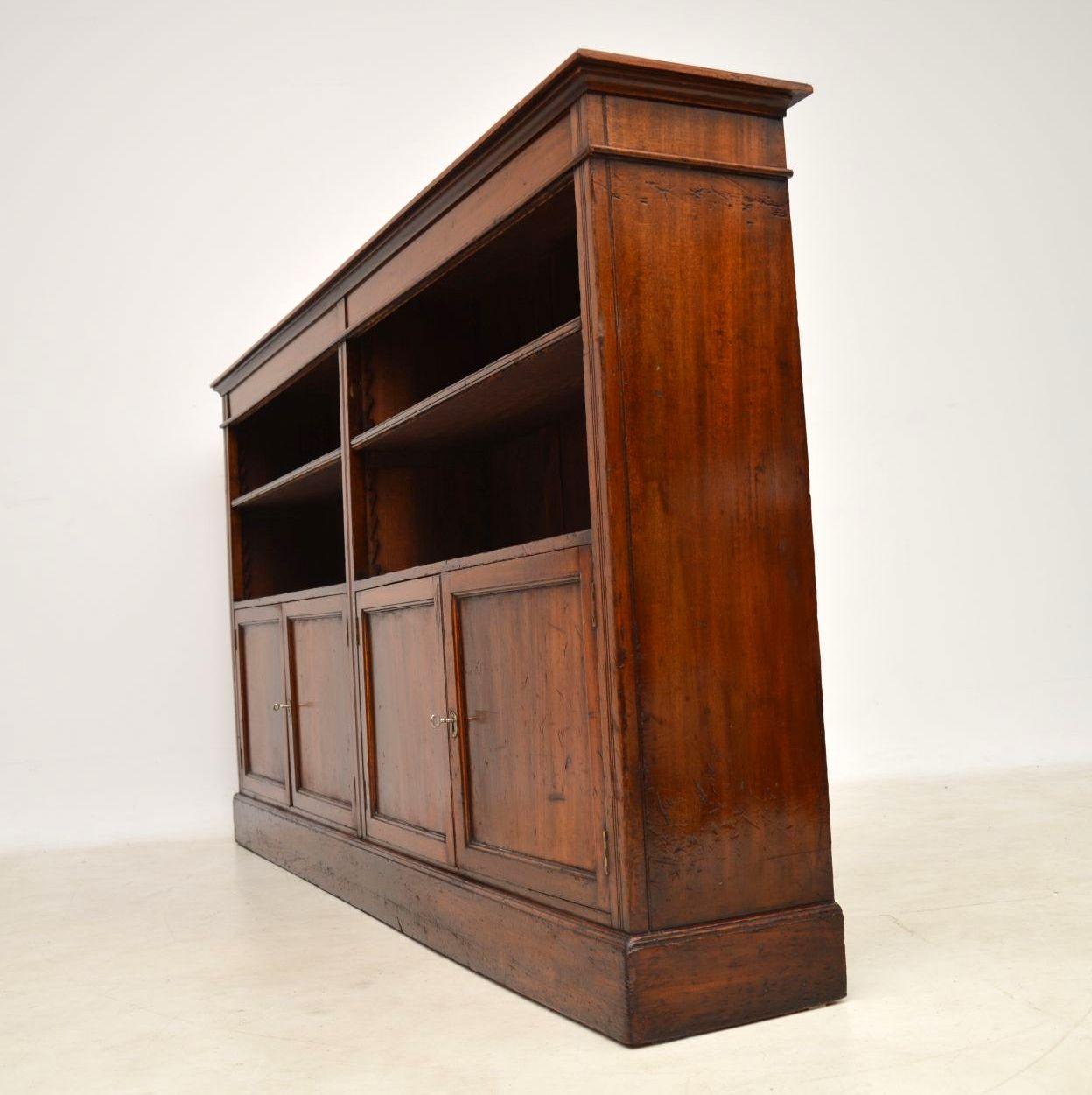 Antique Victorian Mahogany Bookcase 1