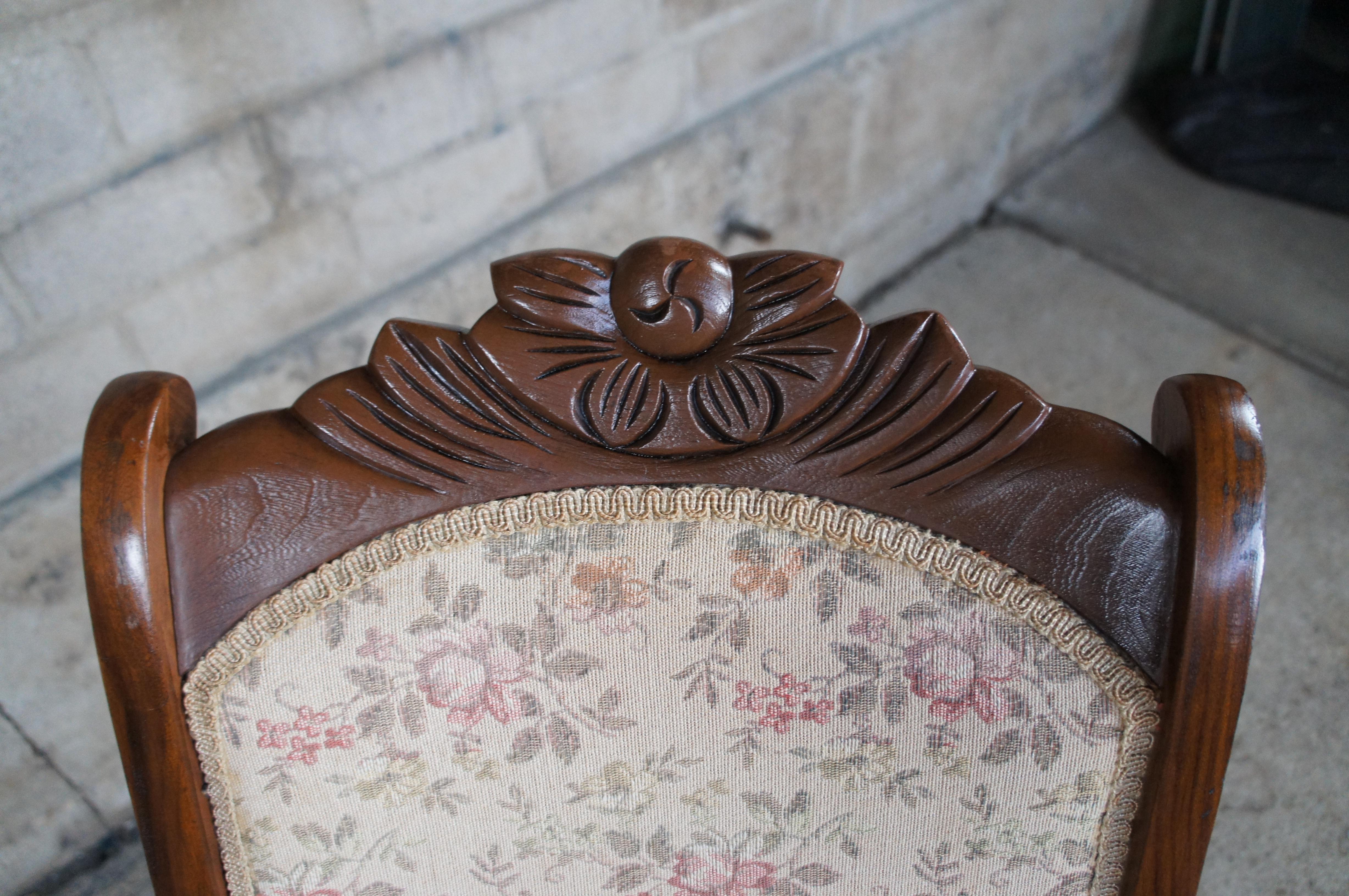 folding wooden rocking chair antique