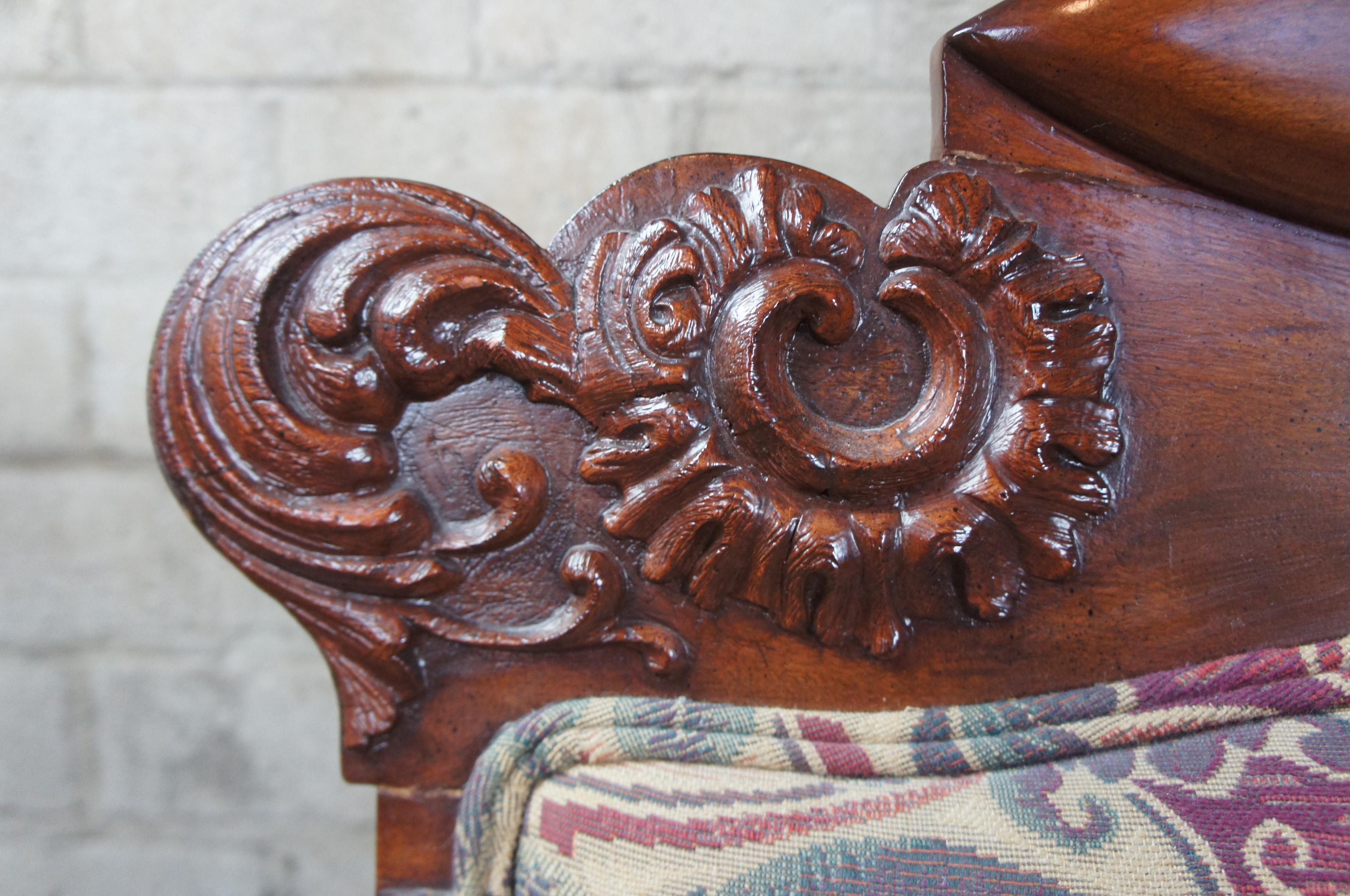 antique loveseat bench