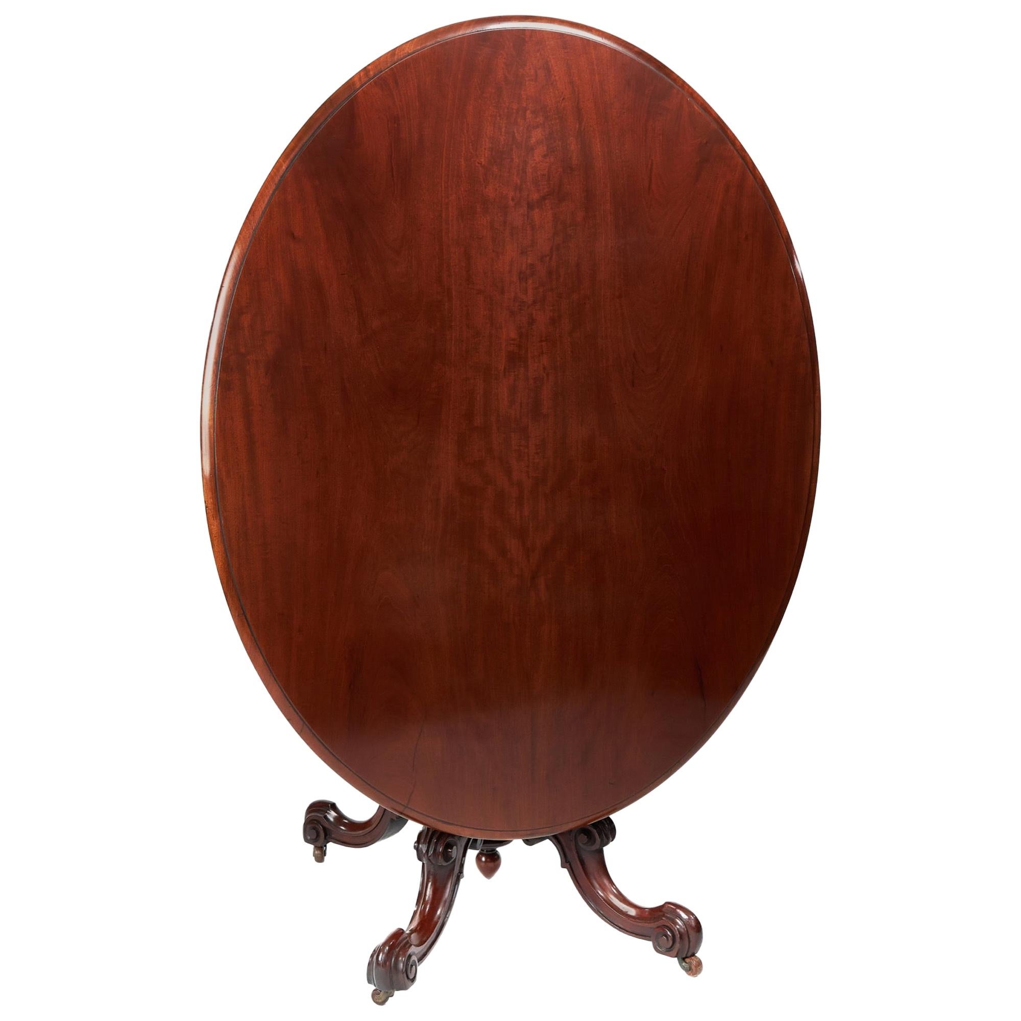 Antique Victorian Mahogany Centre Table For Sale