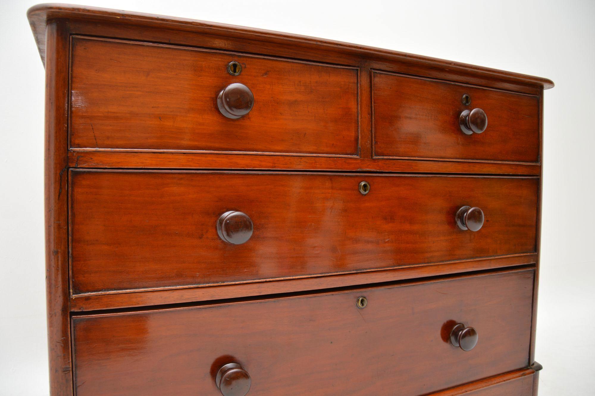 victorian mahogany chest of drawers