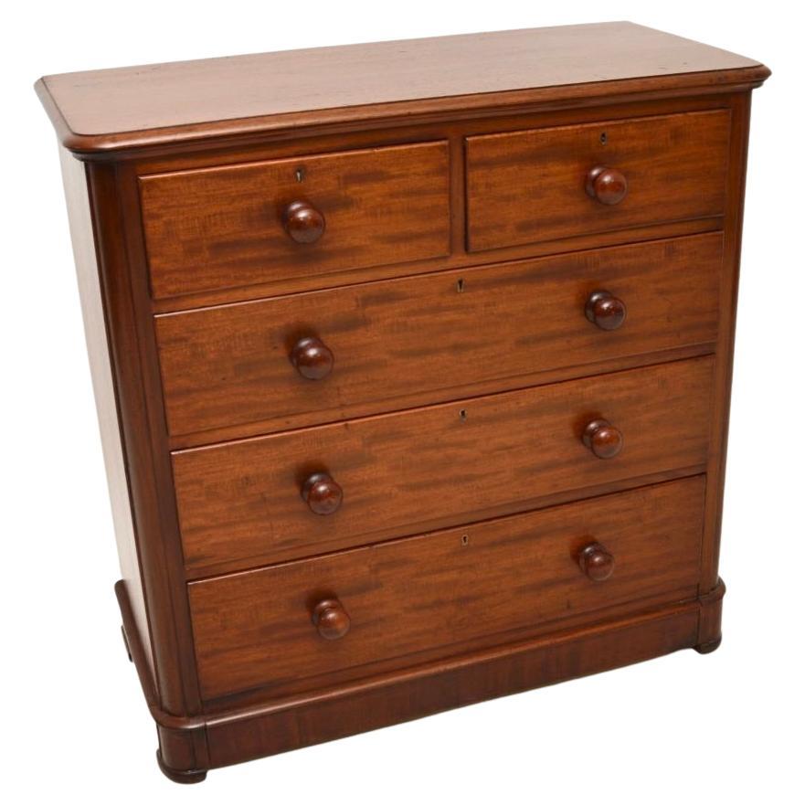 Ancienne commode victorienne en acajou