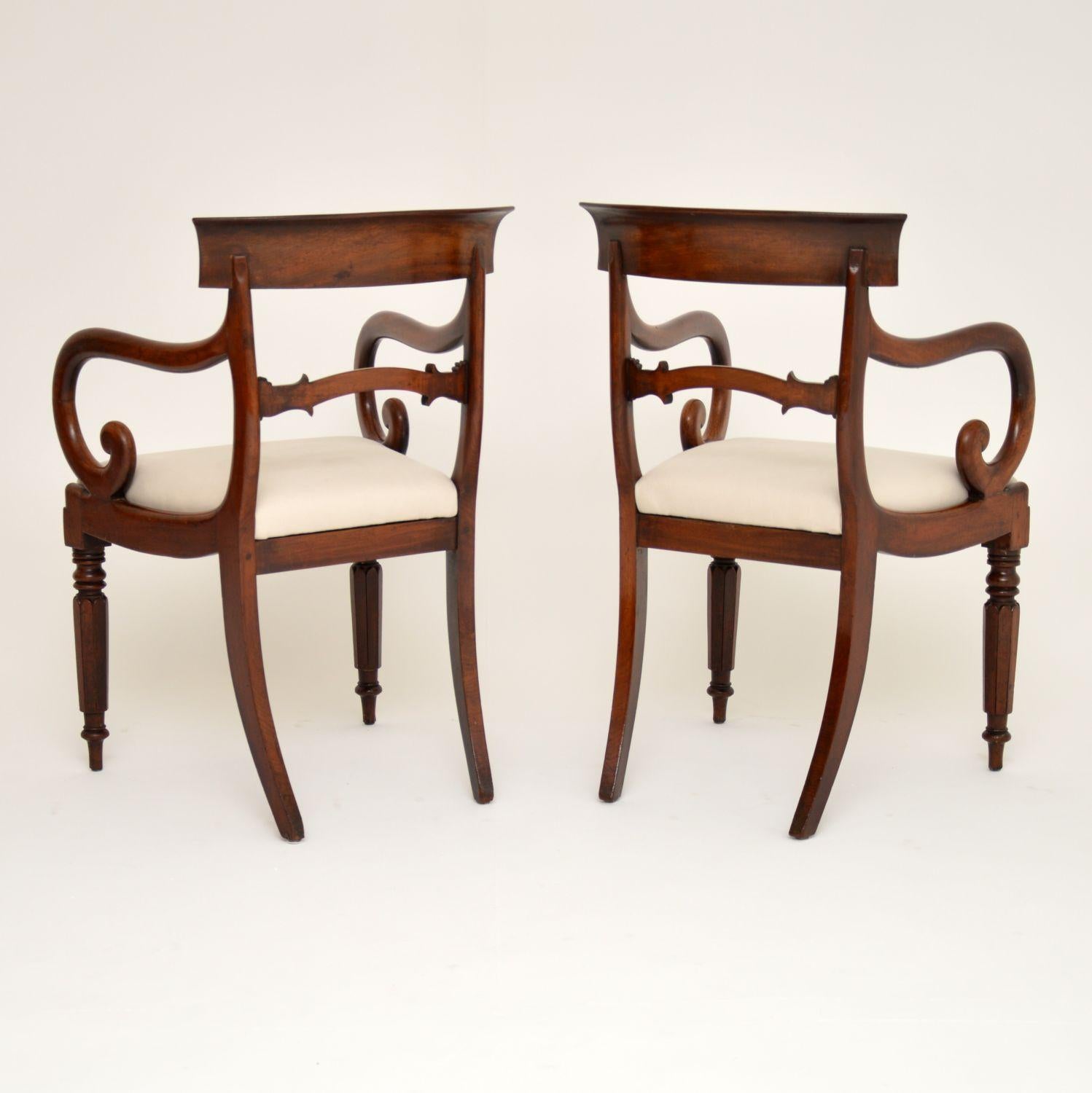 Antique Victorian Mahogany Dining Chairs 4