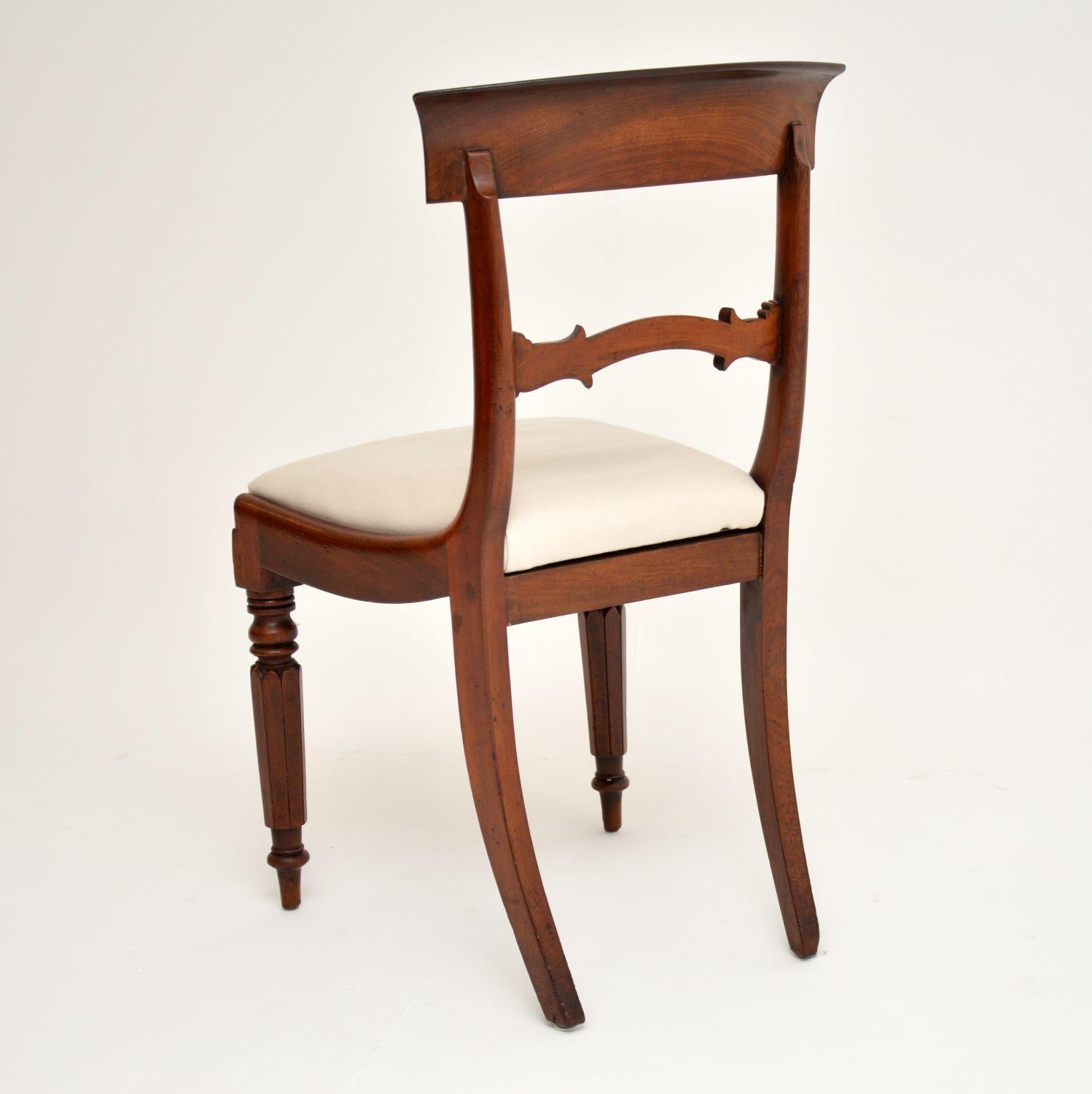 Antique Victorian Mahogany Dining Chairs 5