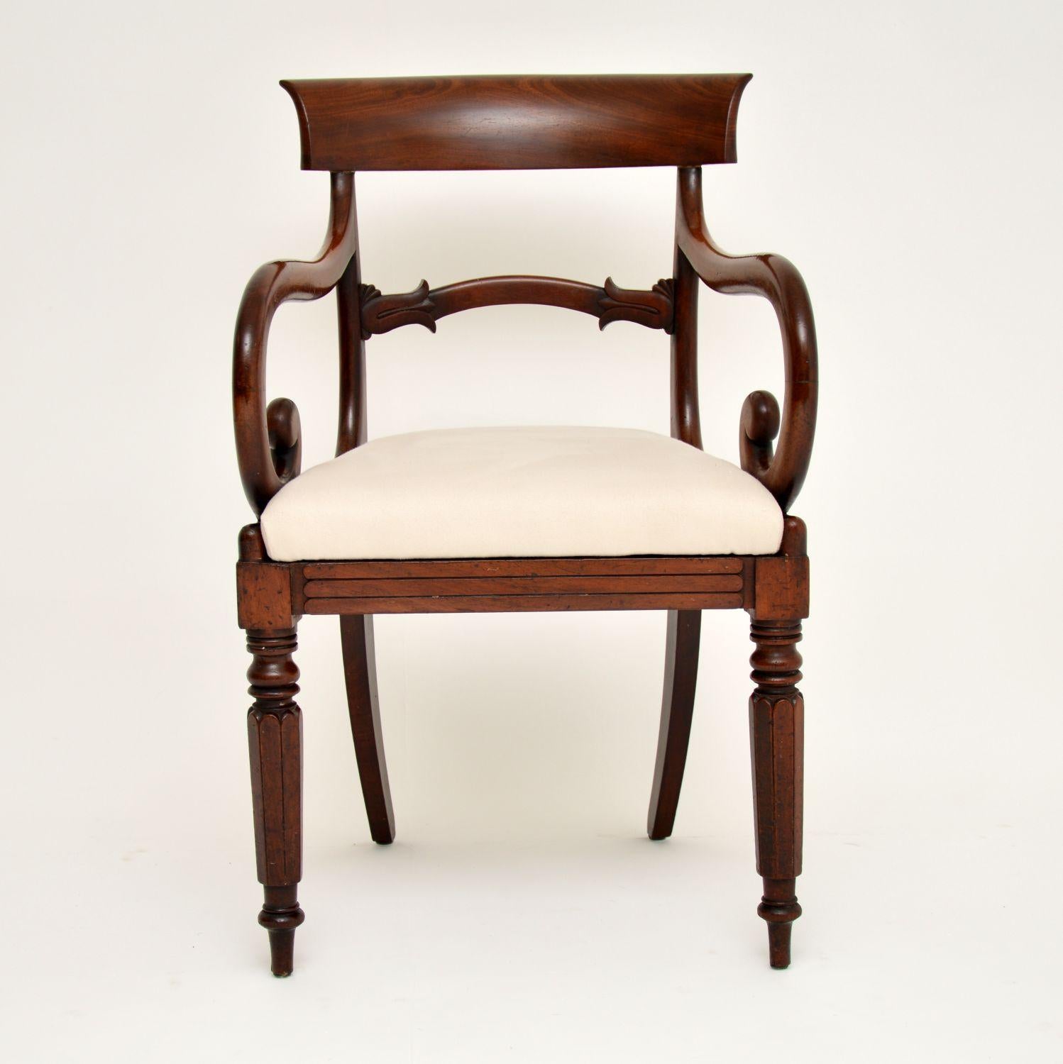 Antique Victorian Mahogany Dining Chairs 6
