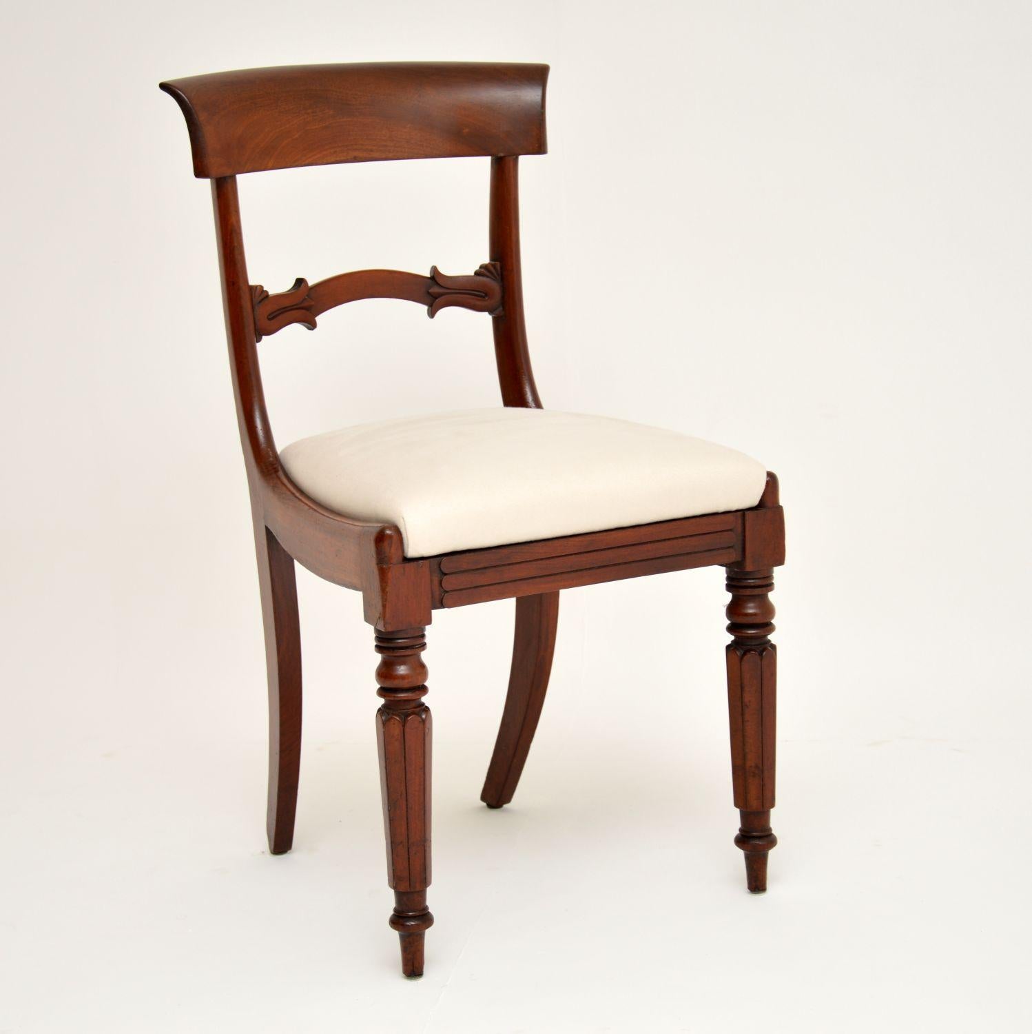 William IV Antique Victorian Mahogany Dining Chairs