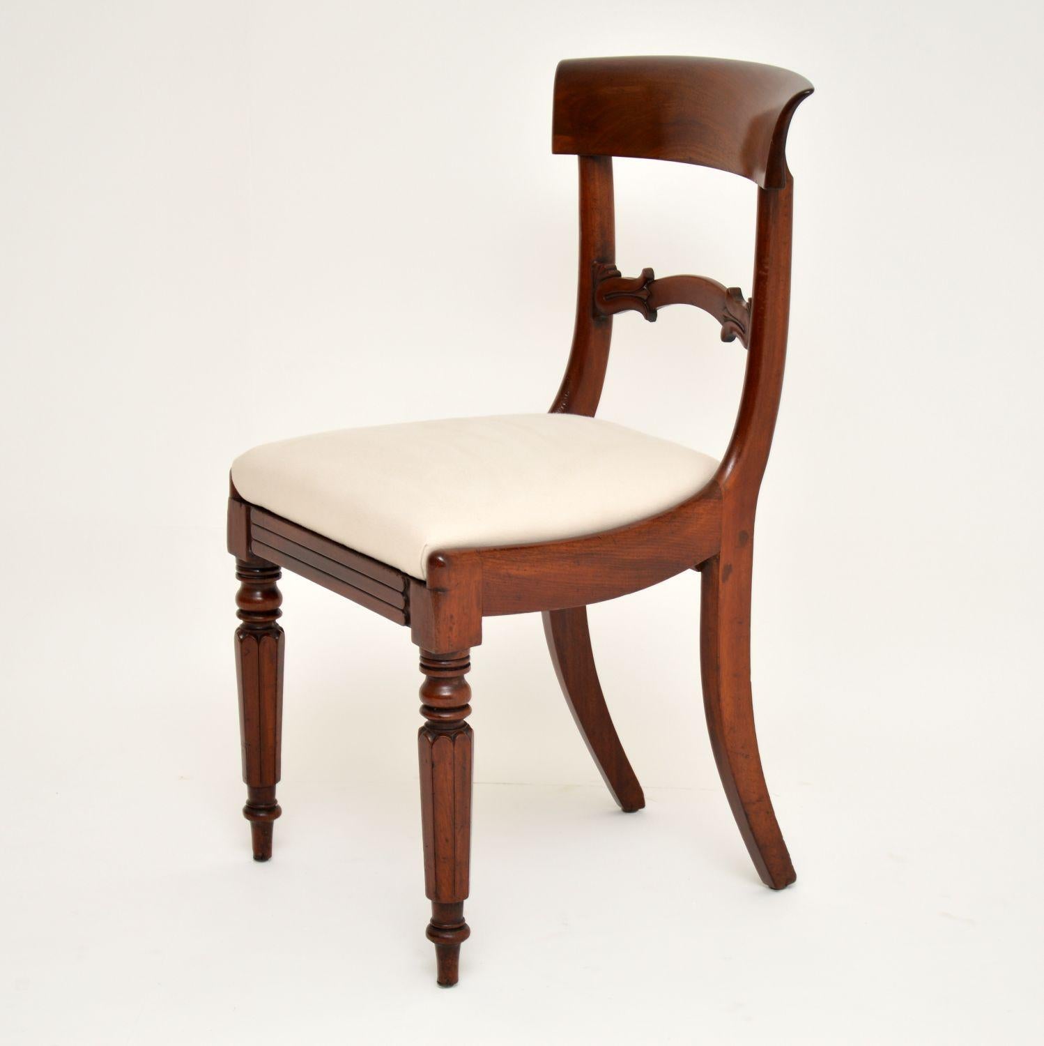 Mid-19th Century Antique Victorian Mahogany Dining Chairs