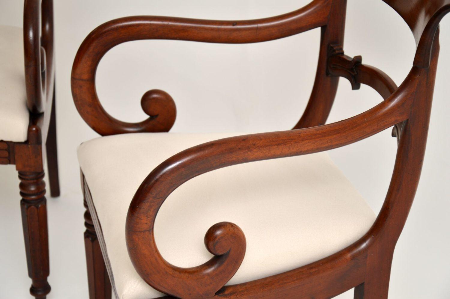 Antique Victorian Mahogany Dining Chairs 1