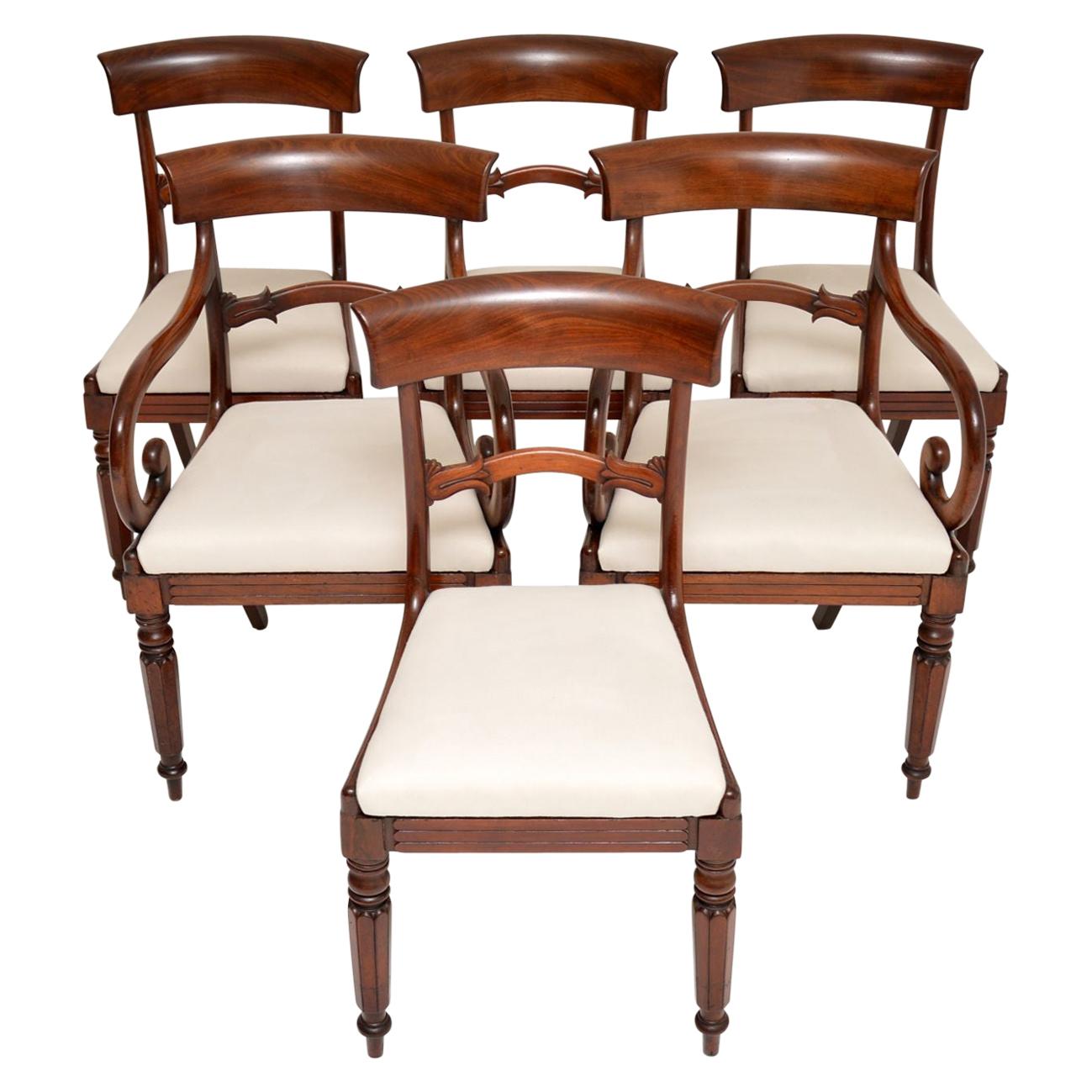 Antique Victorian Mahogany Dining Chairs