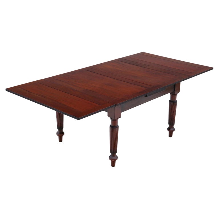 Antique Victorian Mahogany Drawleaf Extending Dining Table at 1stDibs