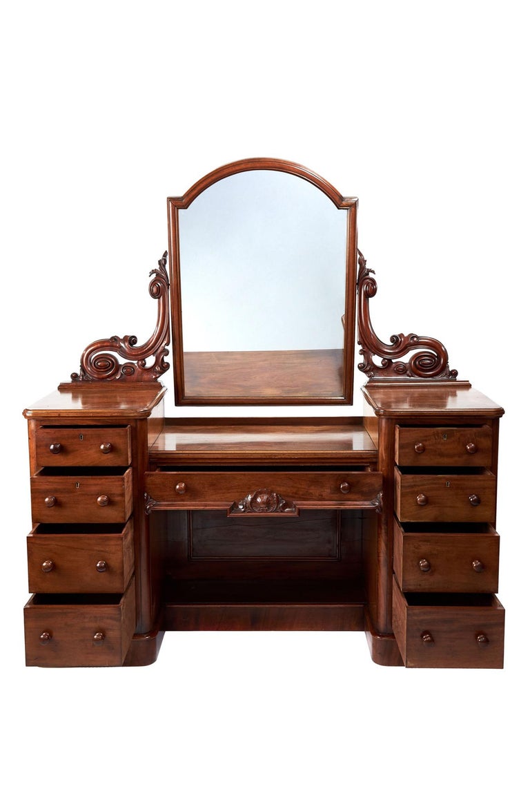 Antique Victorian Mahogany Dressing Table For Sale At 1stdibs