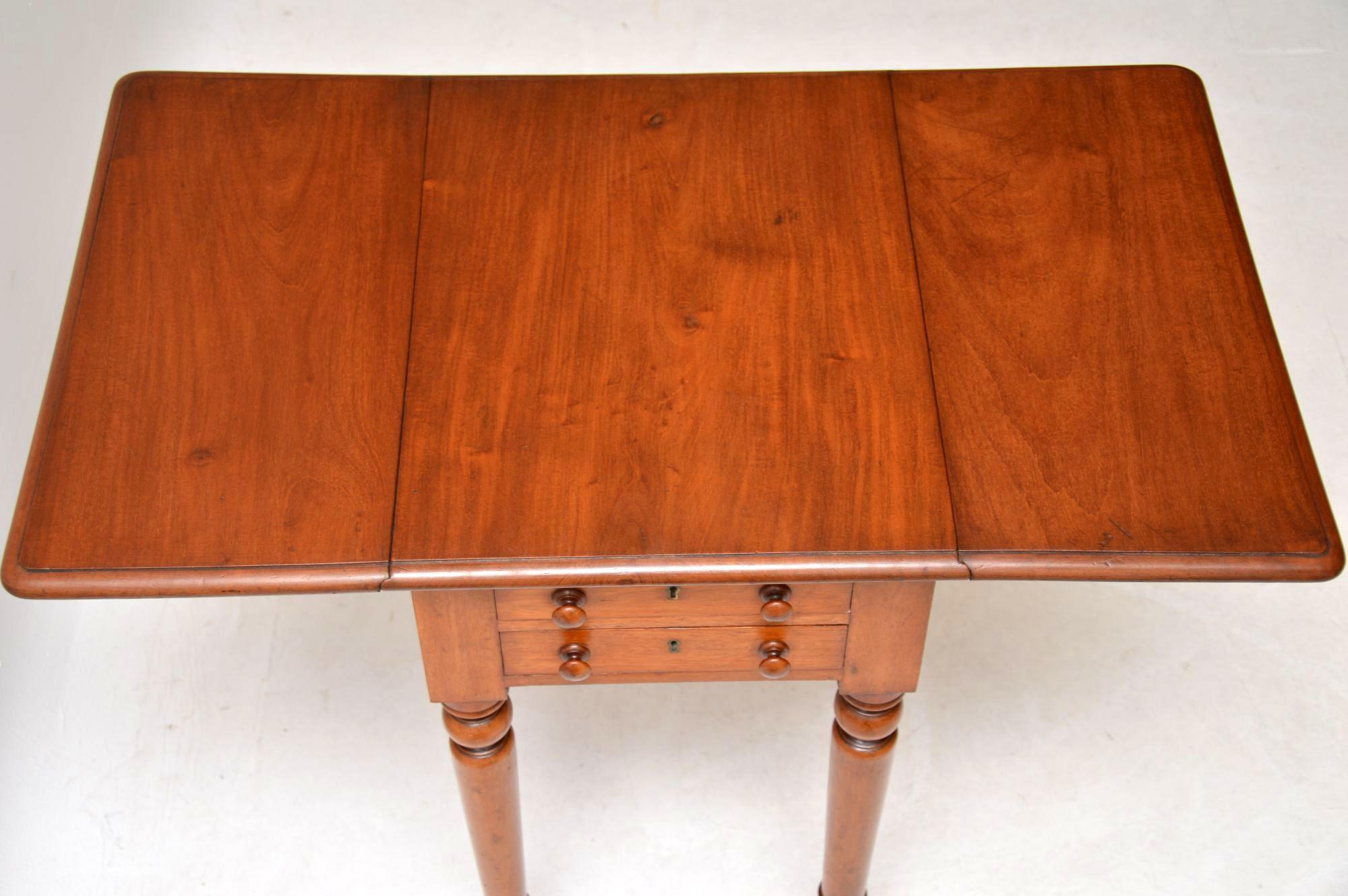 drop leaf side table antique
