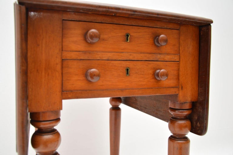Antique Victorian Mahogany Drop Leaf Side Table at 1stDibs antique