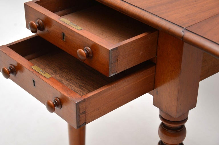 Antique Victorian Mahogany Drop Leaf Side Table at 1stDibs antique