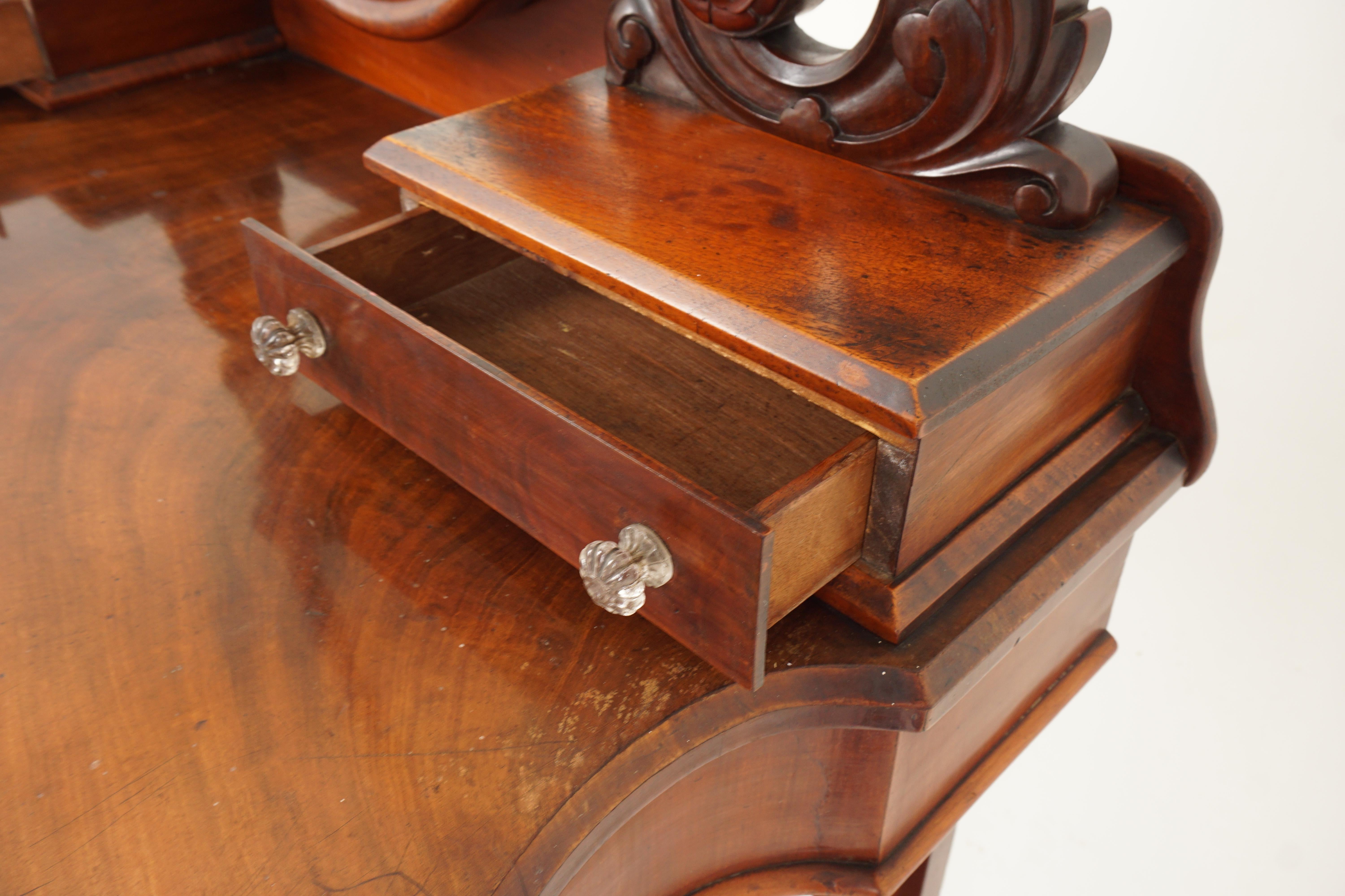 Antique Victorian Mahogany Duchess Vanity Dresser, Scotland 1870, H231 In Good Condition In Vancouver, BC