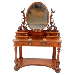 Antique Victorian Mahogany Duchess Vanity Dresser, Scotland 1870, H231