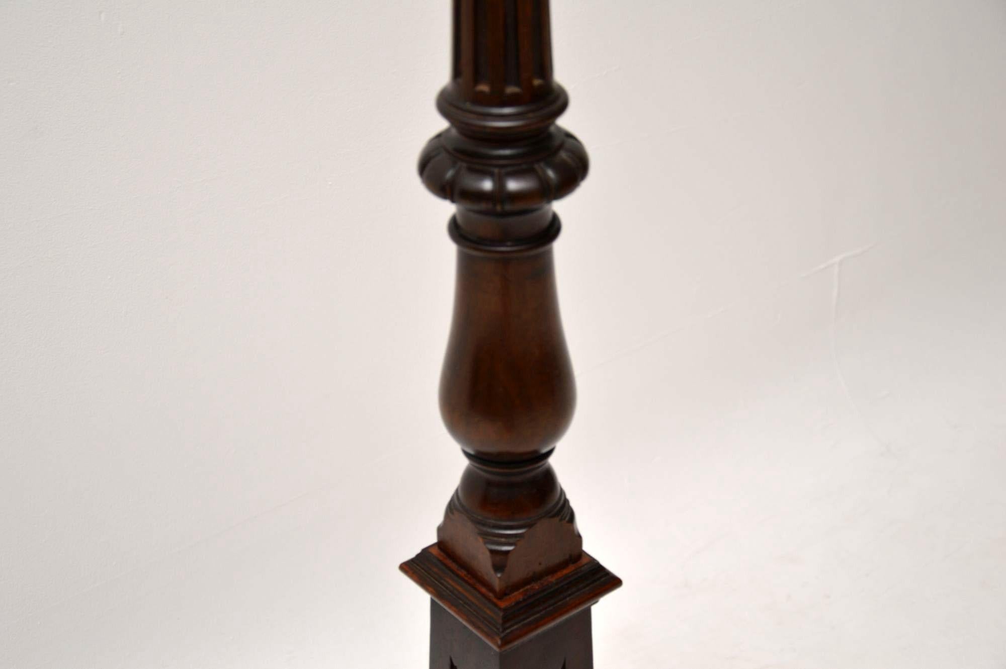 Antique Victorian Mahogany Floor Lamp (Mahagoni)